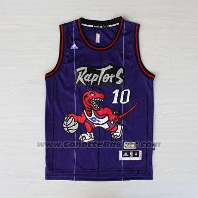 Maglia Toronto Raptors DeMar DeRozan #10 Retro Viola